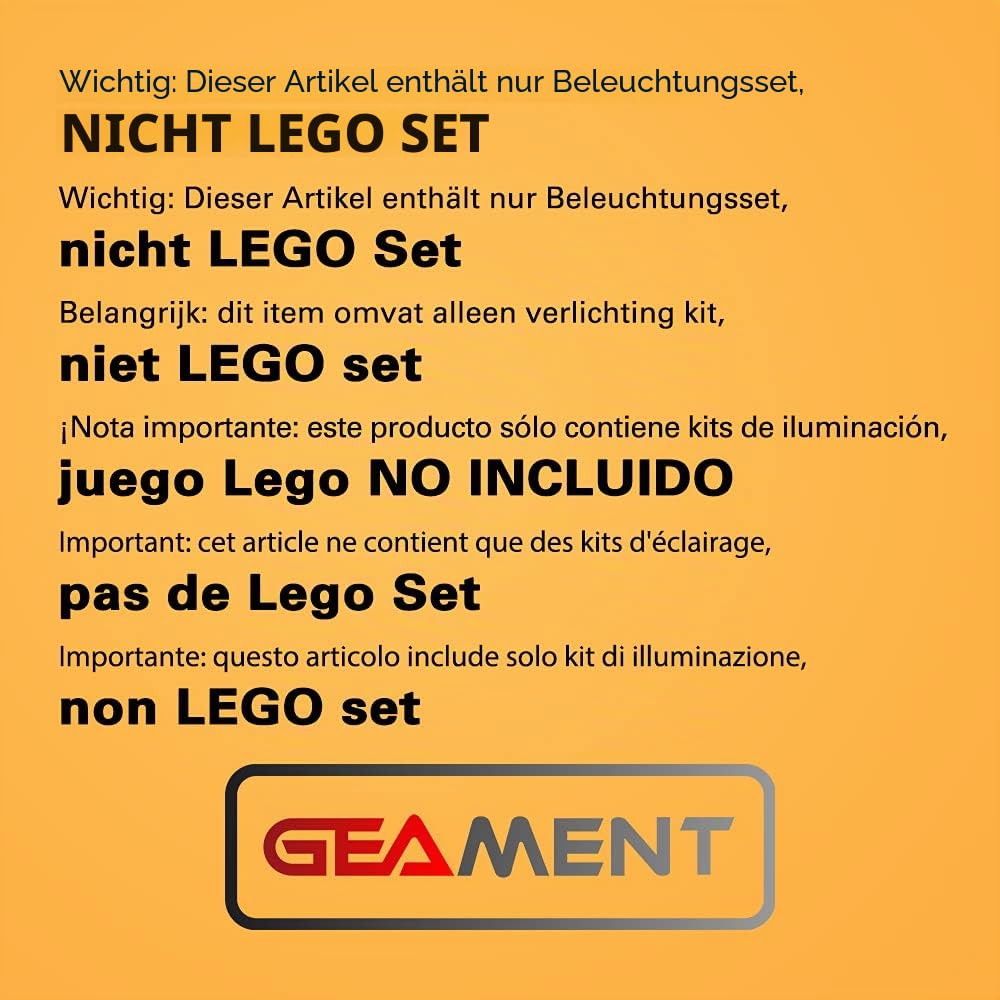 GEAMENT LED-Licht-Set für 2019 Star Wars Millennium Falcon Kompatibel mit Lego 75257 Raumschiff Mode