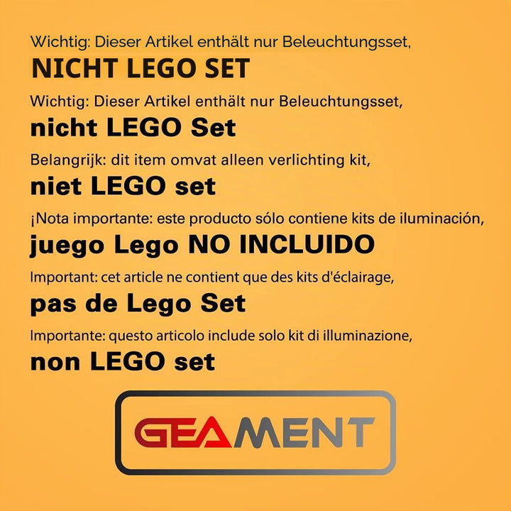 GEAMENT LED-Licht-Set für 2019 Star Wars Millennium Falcon Kompatibel mit Lego 75257 Raumschiff Mode