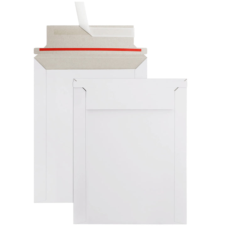 Belle Vous 100 Stk Harte Versandtaschen zum Abziehen & Versiegeln - 177 x 227 mm, 250 g/m² - Selbstk