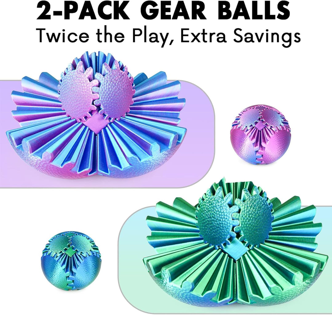 Gear Ball Fidget Spielzeug Steampunk Zahnrad Kugel Stressabbau Sensorisches Spielzeug autistische Ki