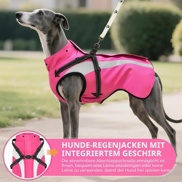 Hund Regenmantel wasserdichte Regenmäntel für Hunde Regenjacken mit Kapuze Haustier Regen Poncho Man