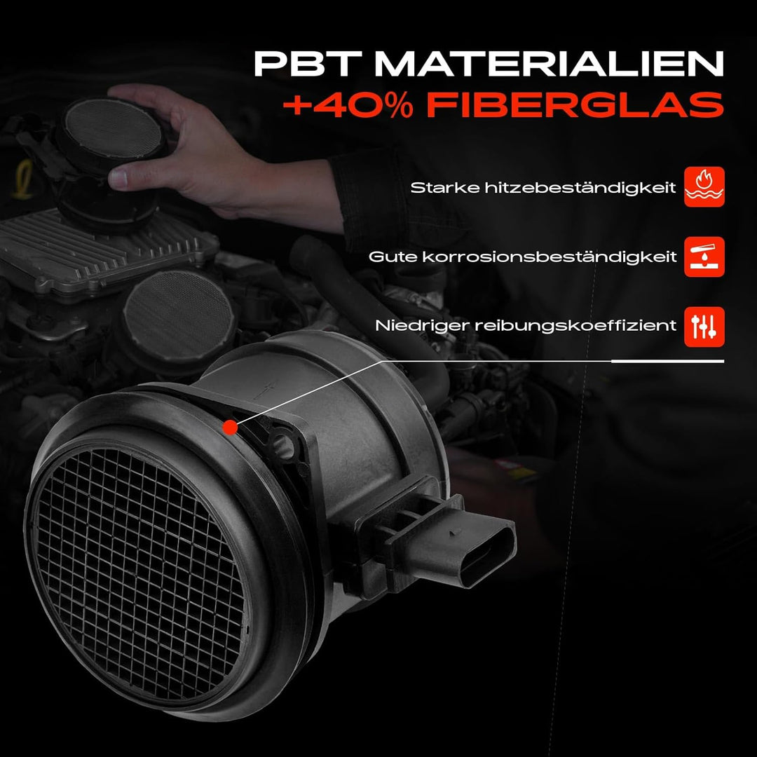 Luftmassenmesser für Q7 4LB TT 8J3 R-o-a-d-s-t-e-r 8J9 Superb II 3T4 3T5 E-O-S 1F7 1F8 P-a-s-s-a-t 3