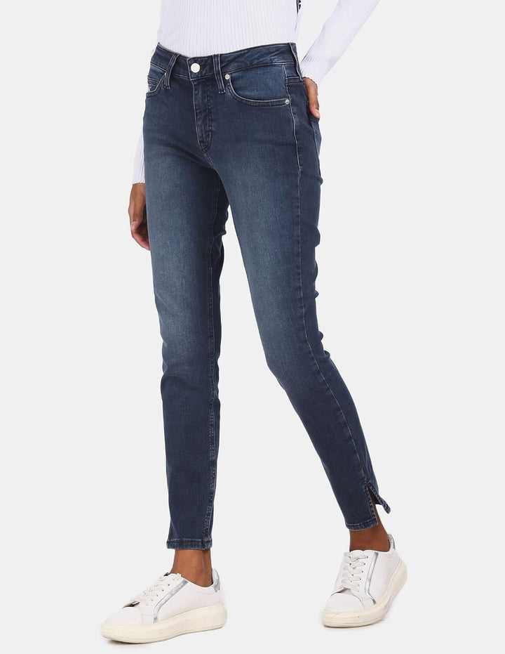 Tommy Hilfiger Damen Hose 30W Short Blue Black Rivet, 30W Short Blue Black Rivet