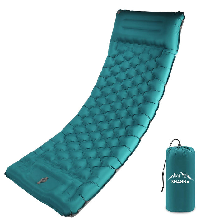 SHANNA Isomatte Outdoor Camping Luftmatratze: Extra Dick 12cm Ultraleicht Aufblasbare Schlafmatte mi