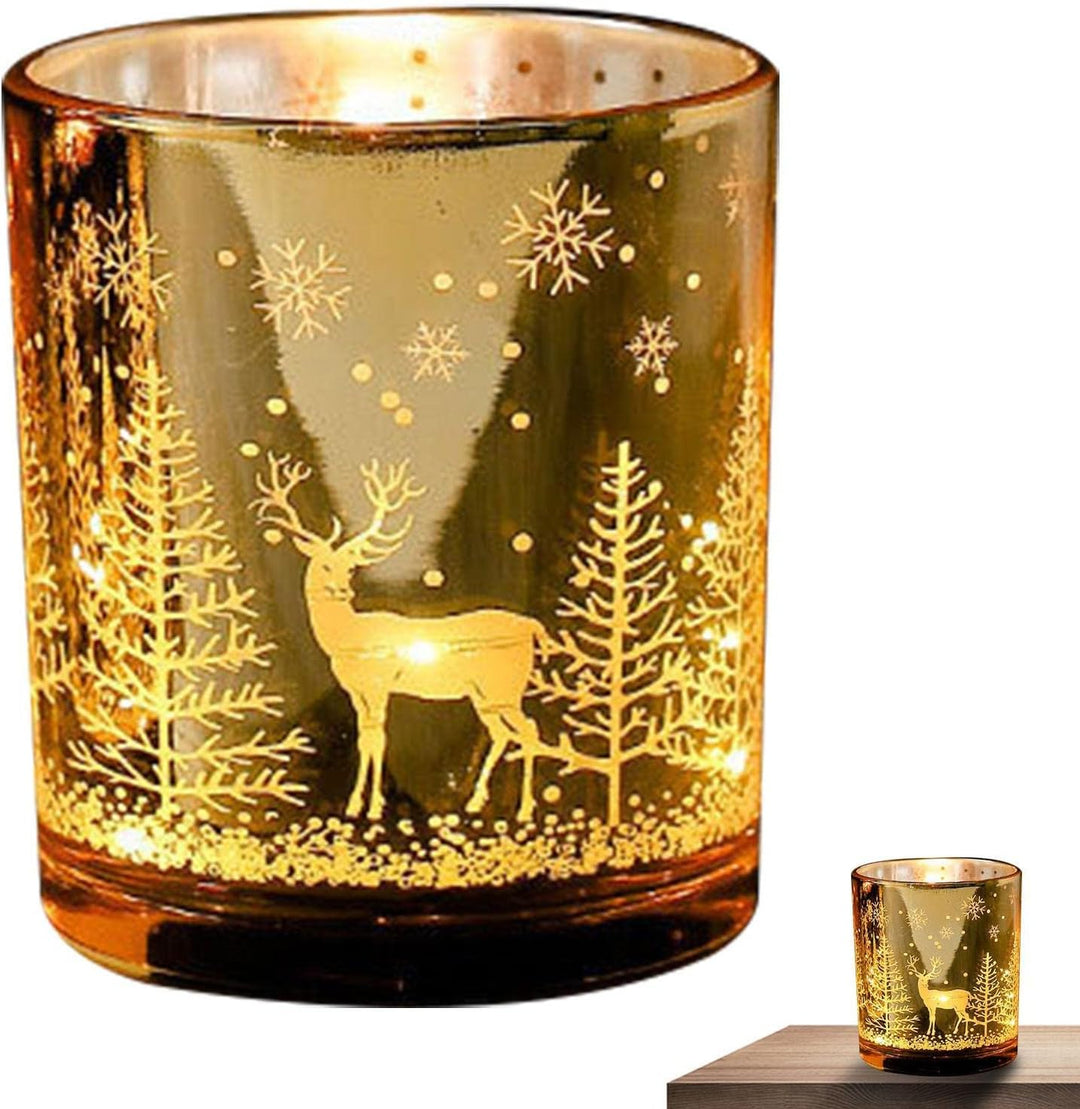 Weihnachten Duftkerzen Geschenk | Weihnachten Rentier Dekor Rauchfreie Kerzen Duft | Romantische Wei