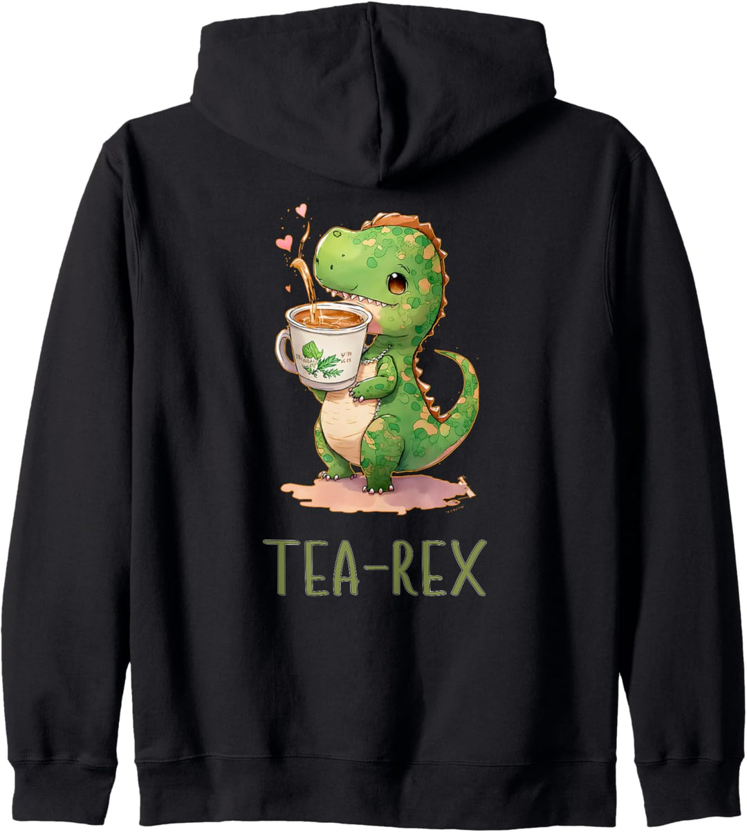 Tea Time with Tea Rex Dinosaur t-rex Tyrannosaurus Kapuzenjacke