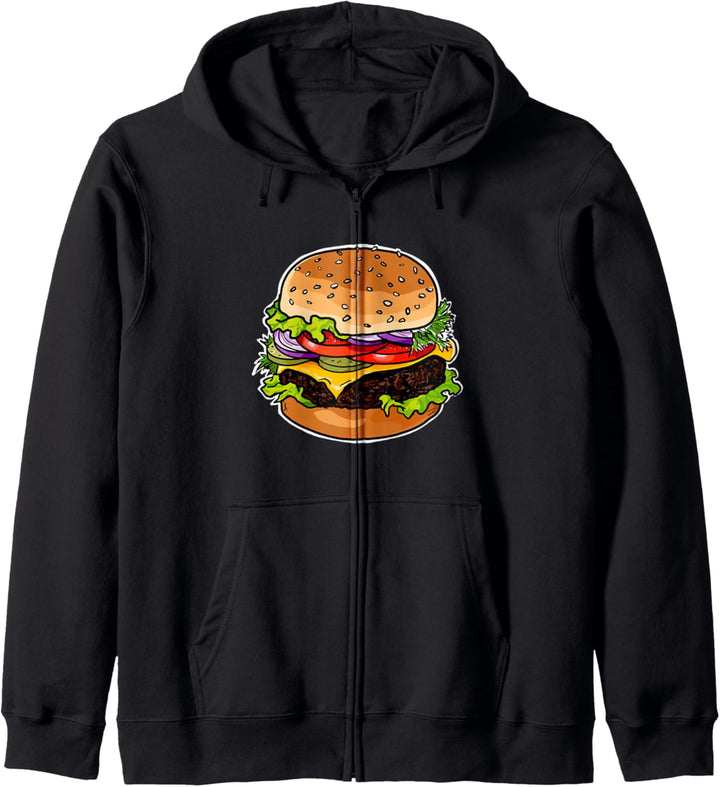 Cheeseburger Hamburger Kapuzenjacke