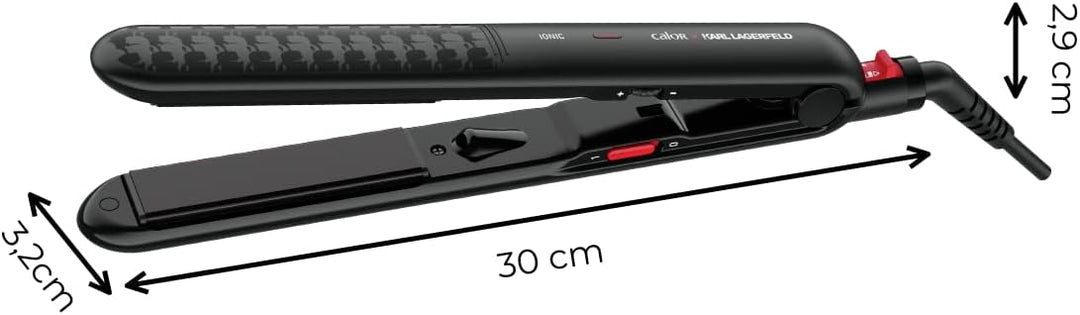Rowenta Optiliss Ionic SF323L Glätteisen mit Keramikbeschichtung für weiches Haar, 10 Temperaturen b