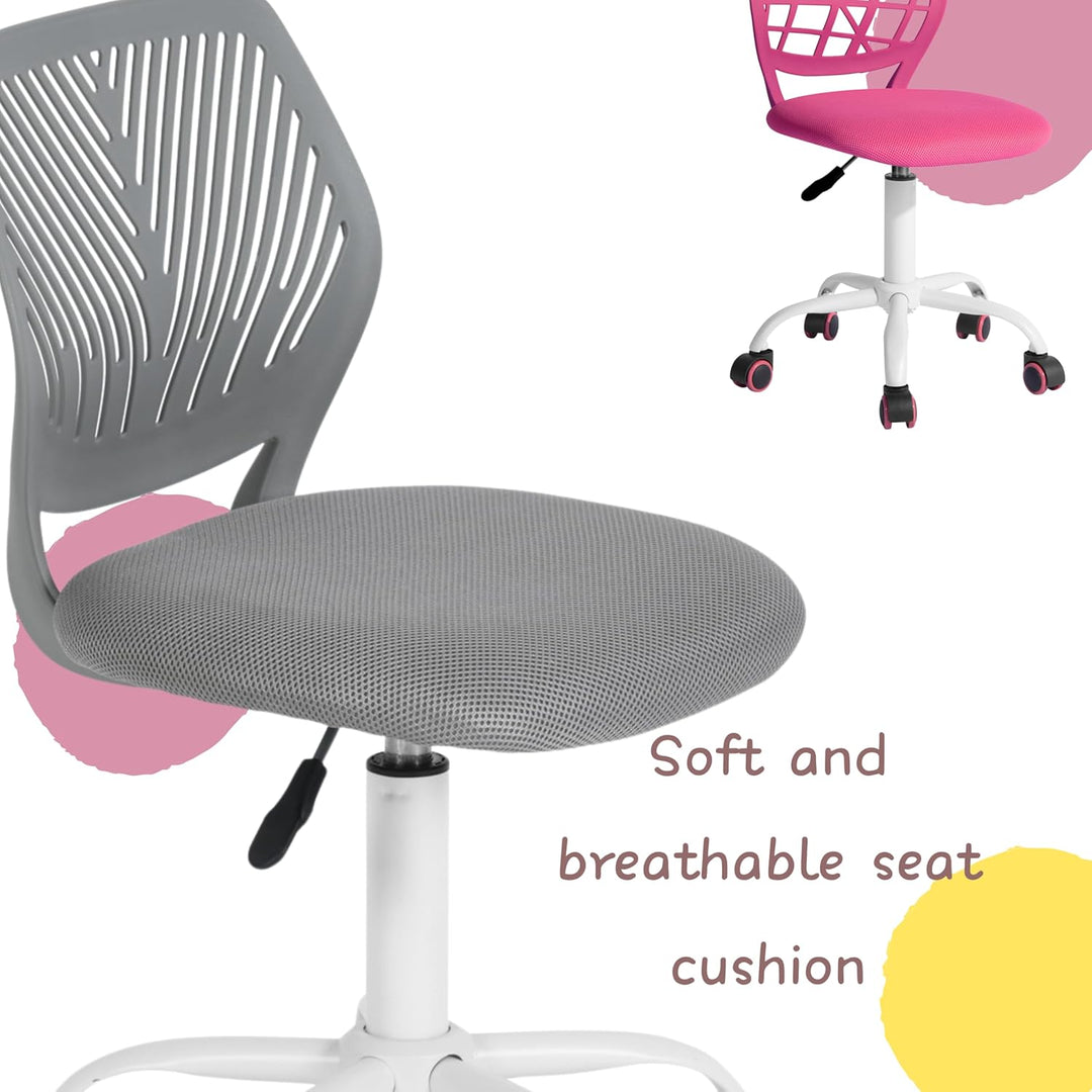 FurnitureR Moderne Einstellbare Design Computer Sitz Schreibtisch Drehbare Armlose Kinder Lernraum H