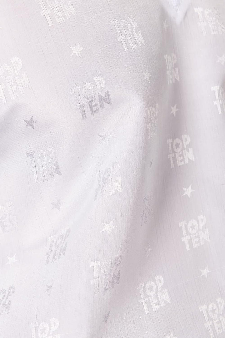 TOP TEN Kickboxuniform „Bow“ Weiss - Blau - Schwarz 150, Weiss - Blau - Schwarz 150