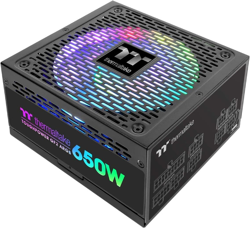 Thermaltake Toughpower GF2 ARGB 650W PC-Netzteil TT-Premium Edition | Hochleistungsnetzteil | Leiser