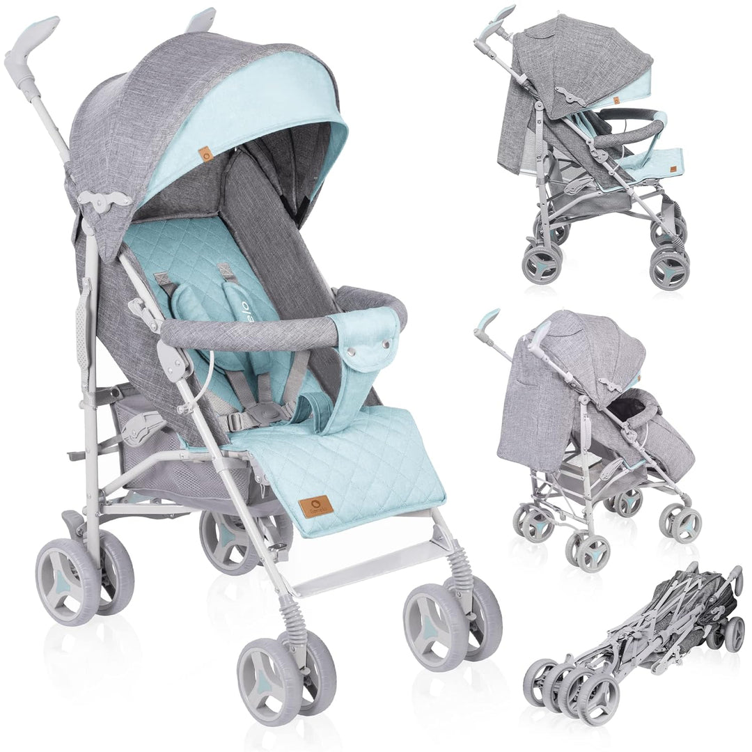 LIONELO Irma Kinderwagen bis 15 kg, Kinderwagen, leichter moderner Kinderwagen mit Liegefunktion, fa