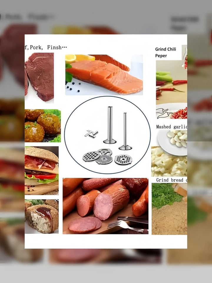 Fleischwolf-Aufsatz, Kompatibel Mit Kenwood Küchenmaschinen Chef/Chef XL, KVC, KVL, KMix – Robuster