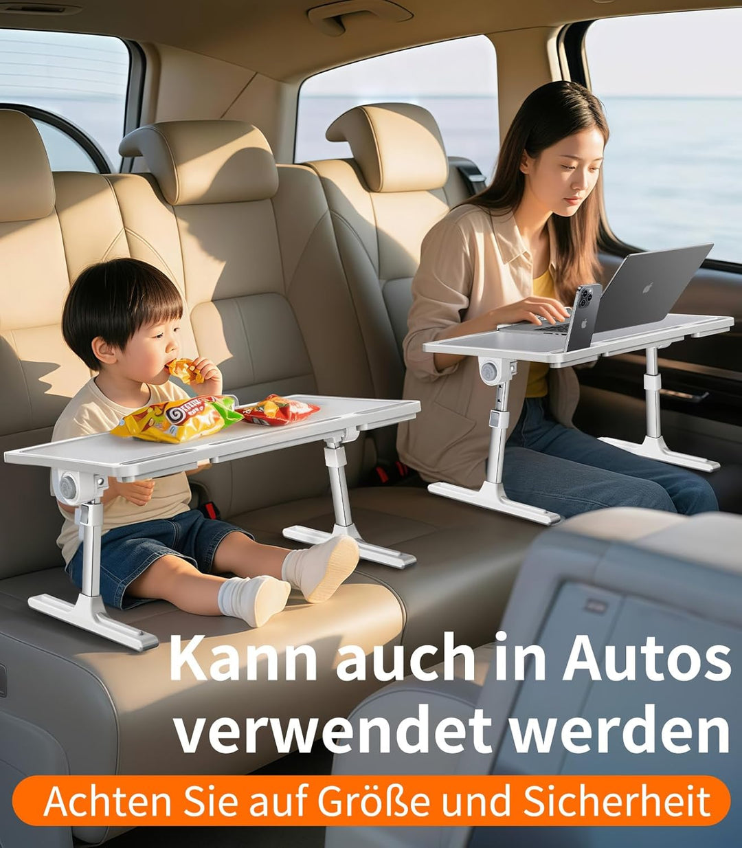 Laptoptisch Betttisch,Klappbar Laptop Tisch Höhenverstellbar Lapdesk für Bett Tabletttisch,Laptop St