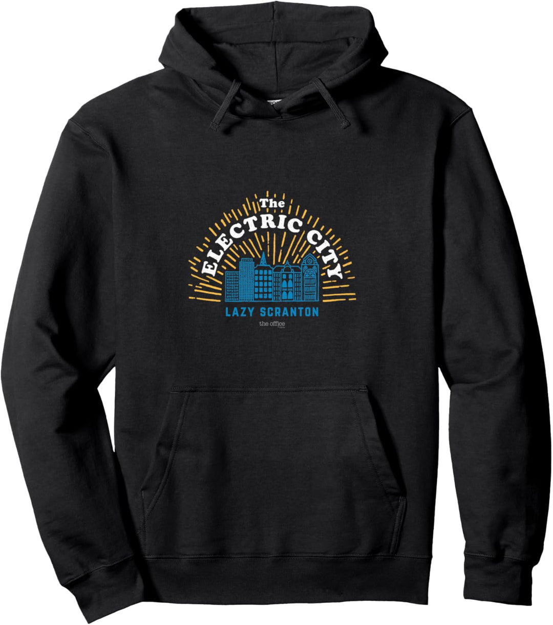 Das Büro Die elektrische Stadt Lustig Pullover Hoodie