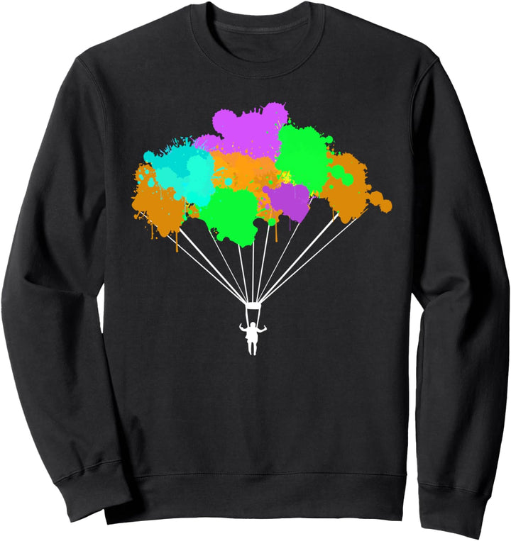 Cooles Gleitschirmfliegen Fallschirmspringen Sweatshirt