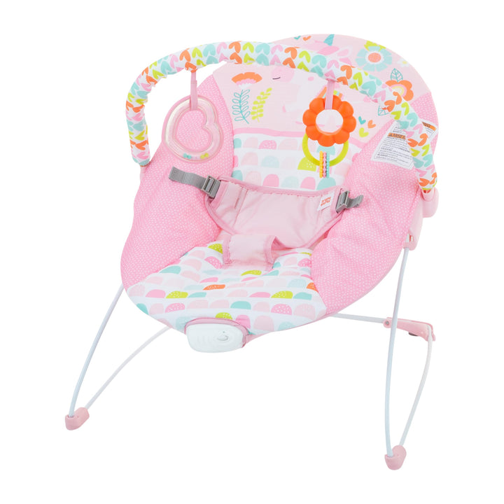 Bright Starts, Babywippe, Fancy Fantasie mit Beruhigenden Vibrationen, Maschinenwaschbarem Sitzpolst