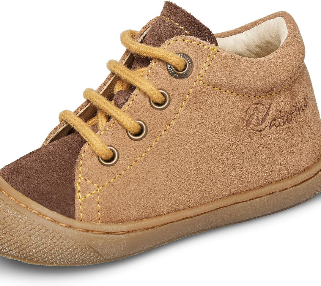 Naturino Lauflernschuhe aus Veloursleder 21 EU Braun Kürbis, 21 EU Braun Kürbis