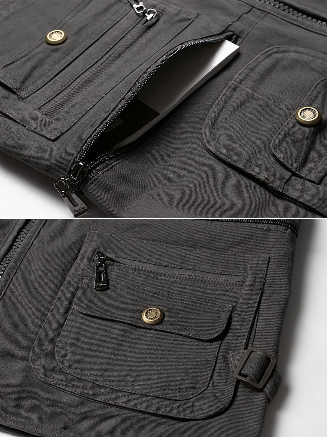 KTWOLEN Herren Angelweste Outdoor Jagdweste Fotografie Ärmellose Jacke Angelwesten Arbeitsweste Werk