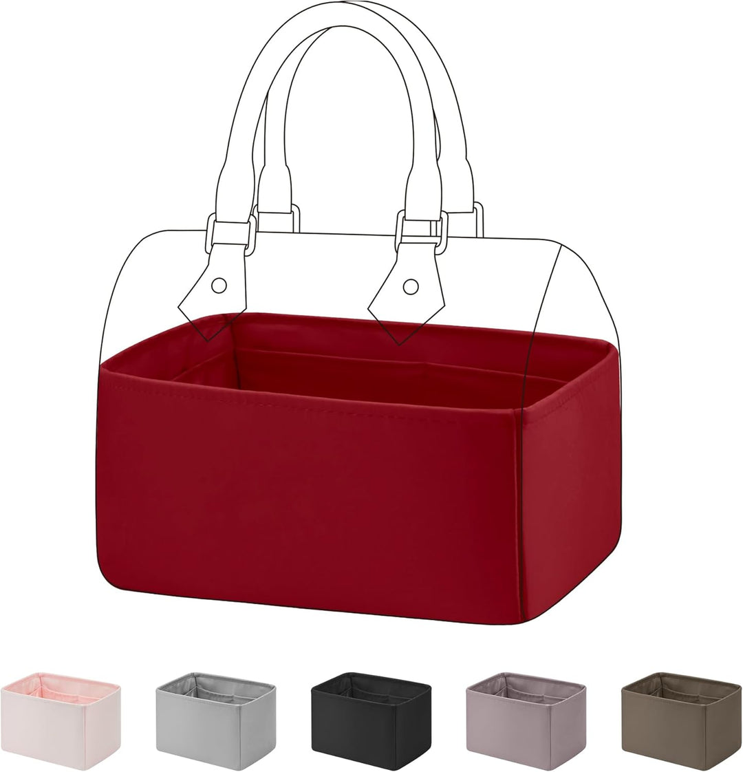 DGAZ Handtaschen Organizer Einsatz, Seide Handtaschenorganisator für LV Speedy Nano/20/25/30/35/40/4