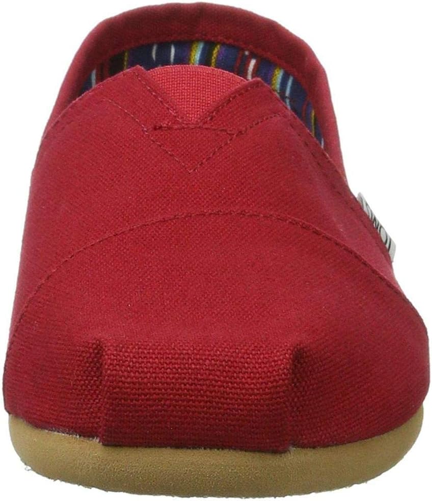 Toms Herren Alpargata CoreFlache Slipper 41 EU Rot, 41 EU Rot