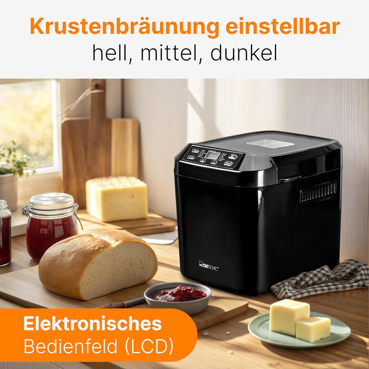 Clatronic BBA 3774 Brotbackautomat Küchenmaschine Brotbackmaschine Brotmaschine Brot backen, bread m