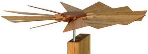 KWO Olbernhau Pyramide Eiche, Natur,19 cm, Mehrfarbig, hoch