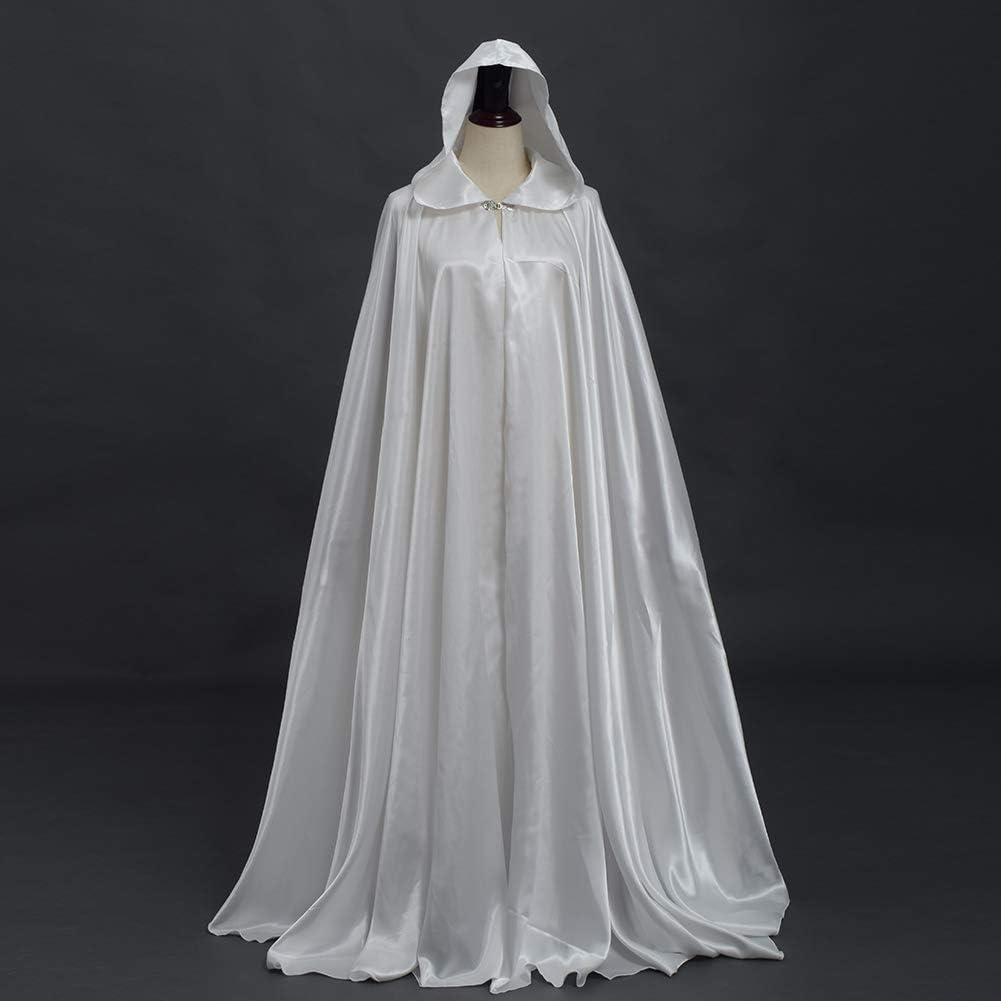 GRACEART Damen Cape Umhang Mit Kapuze Mittelalter Mantel Lang Halloween kostüm Für Hochzeit Braut Ab