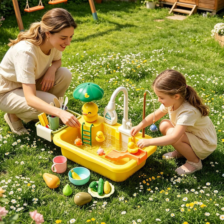 Wassertisch Für Kinder | Interaktiver Wasserspieltisch | Lustiges Sensorisches Spielset Für Kinder M