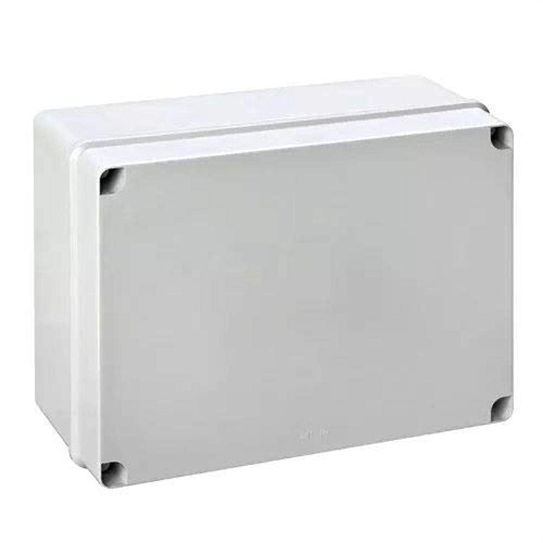 IP65-IP67 Klemmenkasten / Industriegehäuse 328x239x129mm Kabeleingänge 12xM40 Deckel grau, Unterteil