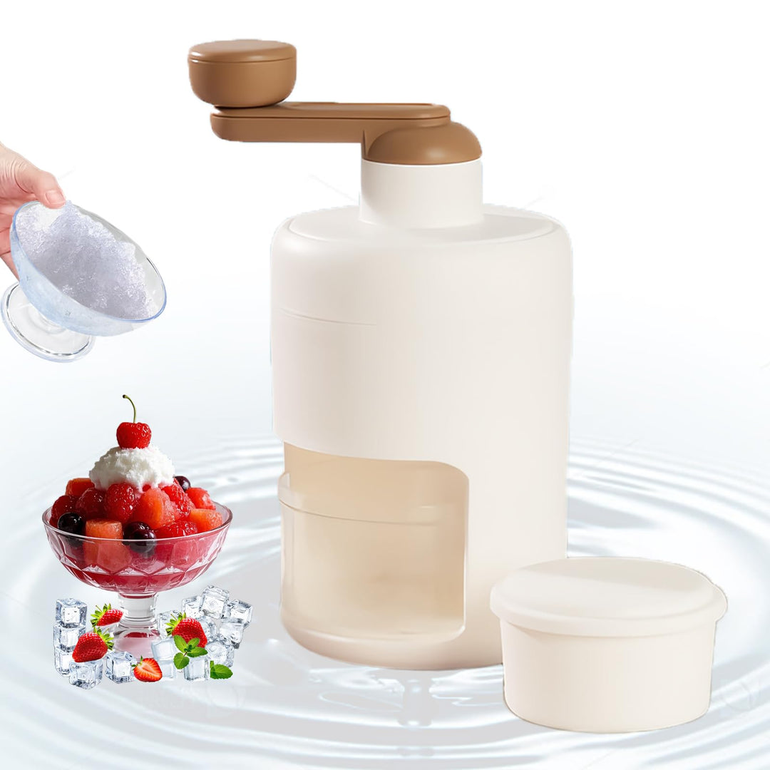 Tragbare Prämie Slush Maschine, Slushy Maker und Slush Eismaschine, Eiscrusher mit Manueller Kurbel,