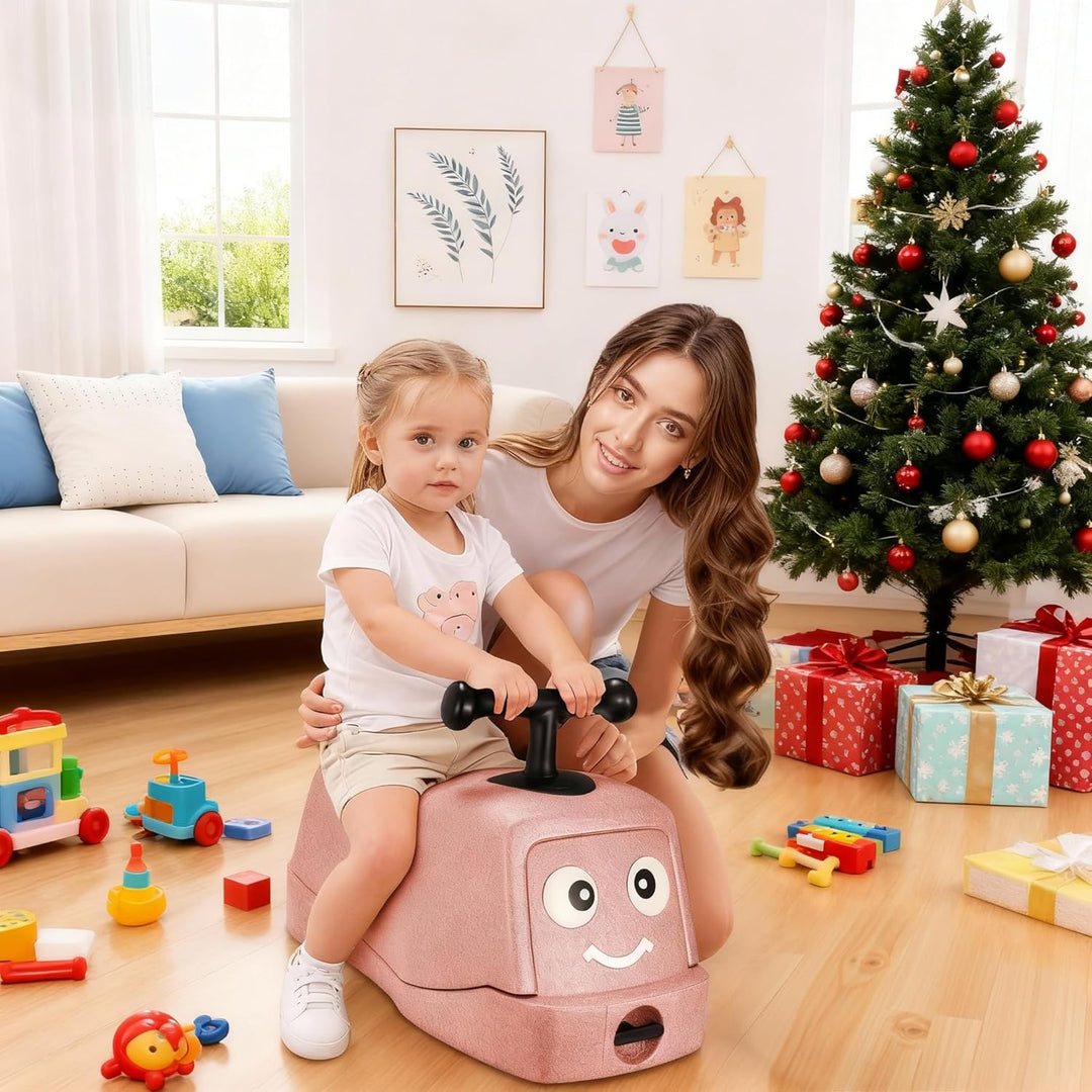 MAMIZO 5 in 1 Rutschauto ab 1 Jahr, Babyrutscher mit 360° Geräuschlose Räder, Babyroller bis 20kg, B