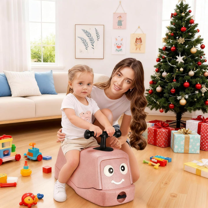 MAMIZO 5 in 1 Rutschauto ab 1 Jahr, Babyrutscher mit 360° Geräuschlose Räder, Babyroller bis 20kg, B