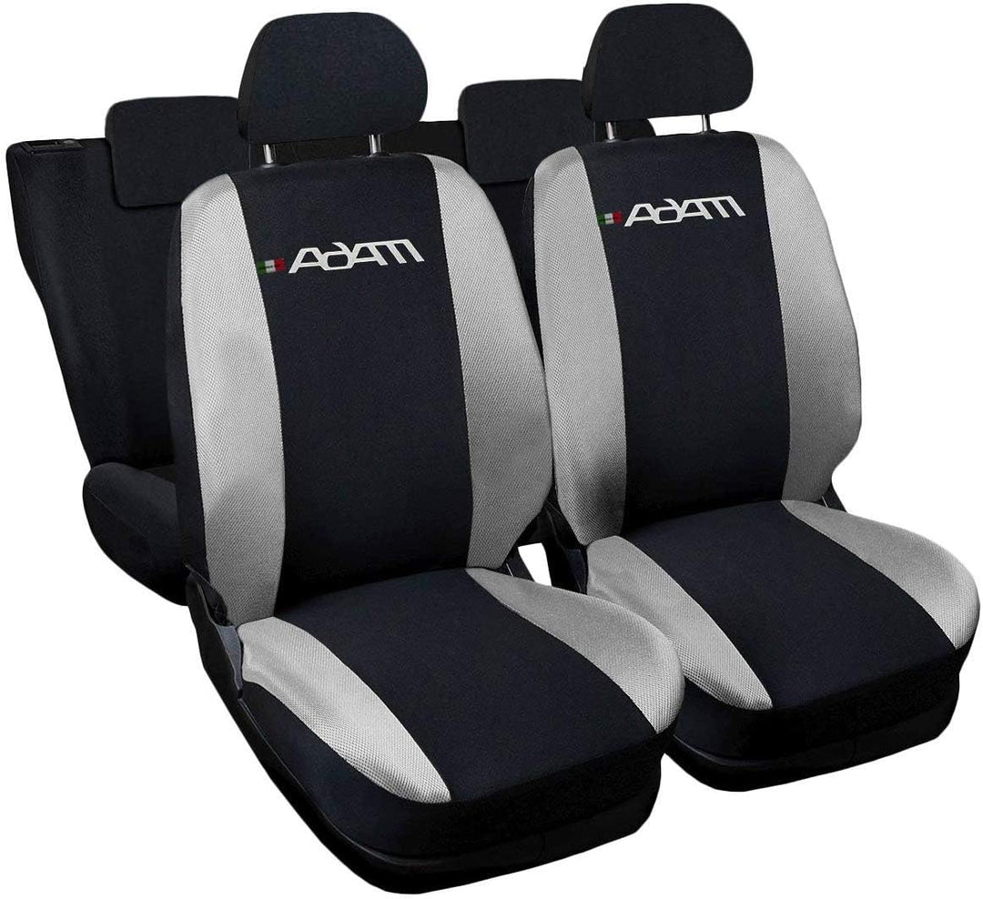 Lupex Shop Autositzbezüge kompatibel mit Adam, Made in Italy, Polyestergewebe, kompletter Satz Vorde