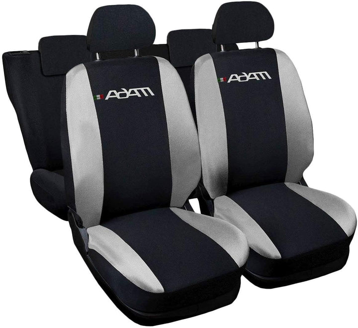 Lupex Shop Autositzbezüge kompatibel mit Adam, Made in Italy, Polyestergewebe, kompletter Satz Vorde