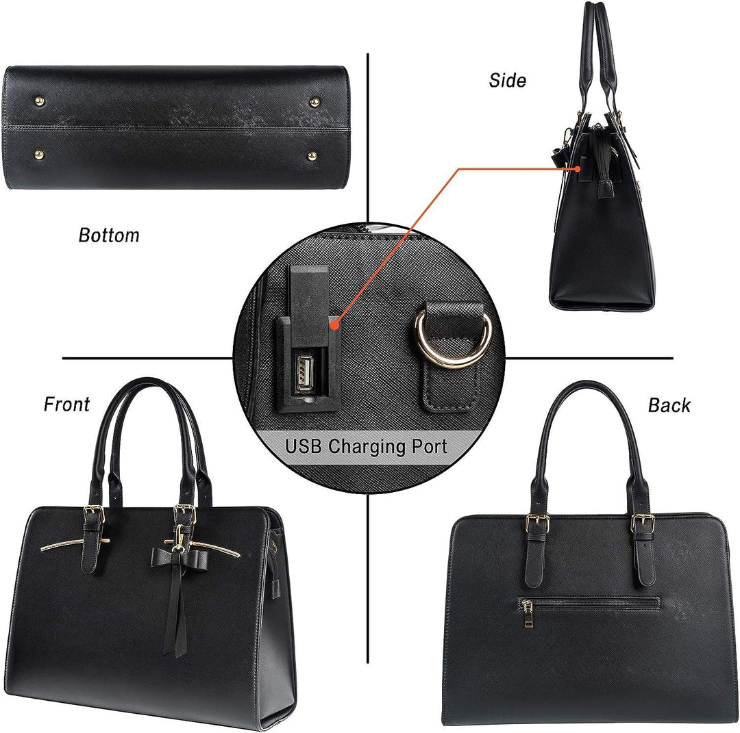 MATEIN Business Taschen Damen, Laptoptasche Elegant Aktentasche Arbeitstasche Büro Handtasche Leder
