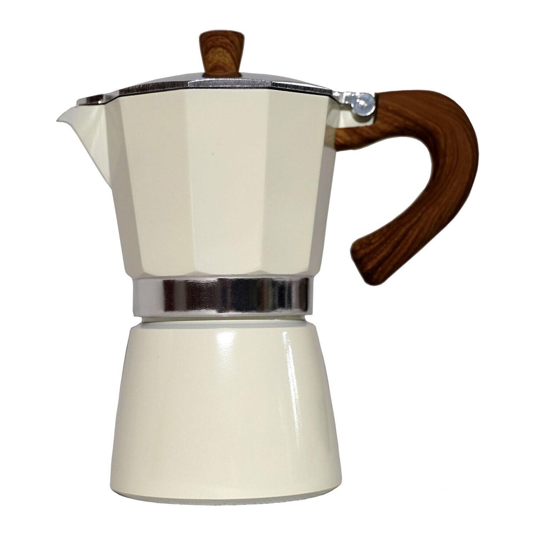 Karlspace Premium-Espressokocher Kaffee Aluminium für 6 Tassen - in verschiedenen Farben - Herdplatt