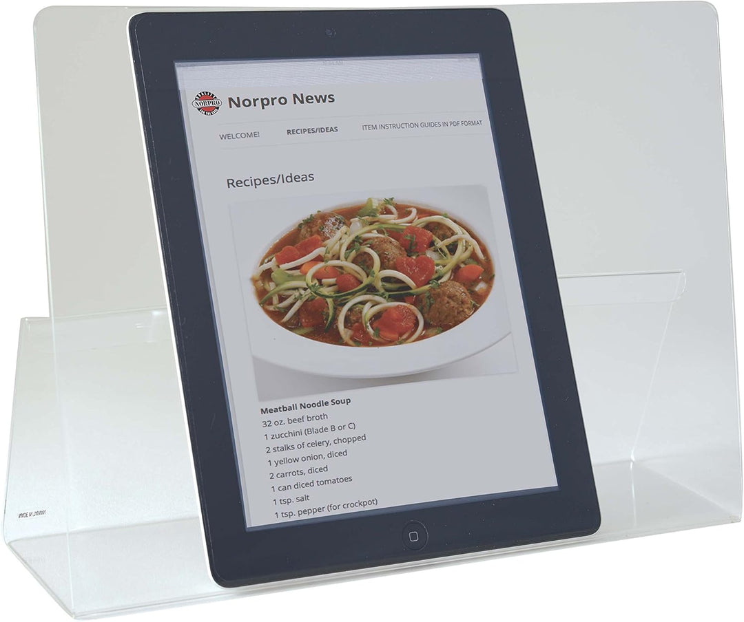 Norpro Acryl CookBook/iPad/Tablet Halter Siehe Abbildung, Siehe Abbildung