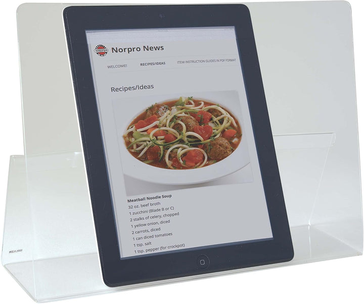 Norpro Acryl CookBook/iPad/Tablet Halter Siehe Abbildung, Siehe Abbildung