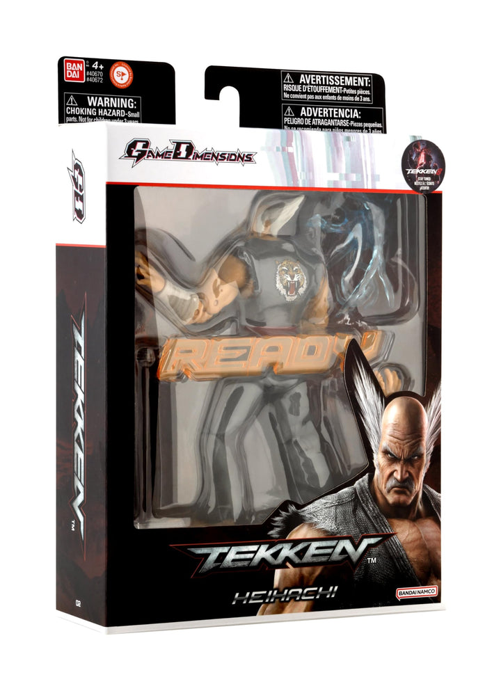 BANDAI - Tekken - Actionfigur 17 cm - Heihachi Mishima Game Dimensions - 40672, Heihachi Mishima