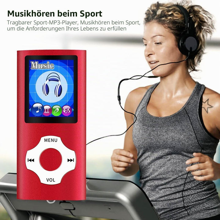 Mymahdi MP3 / MP4 beweglicher Spieler, Rot mit 1.8 Zoll LCD-Schirm und Memory Card Einbauschlitz, ma