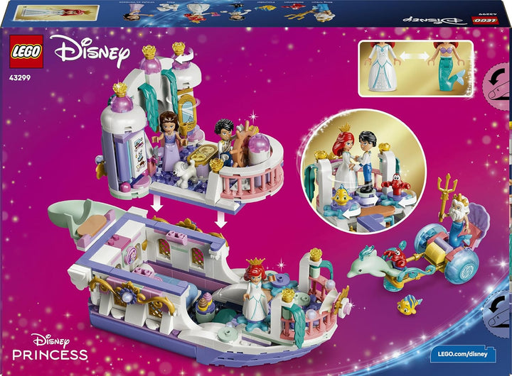 LEGO ǀ Disney Princess Arielles Königliches Hochzeitsboot - Arielle, die Meerjungfrau Set mit 7 Figu