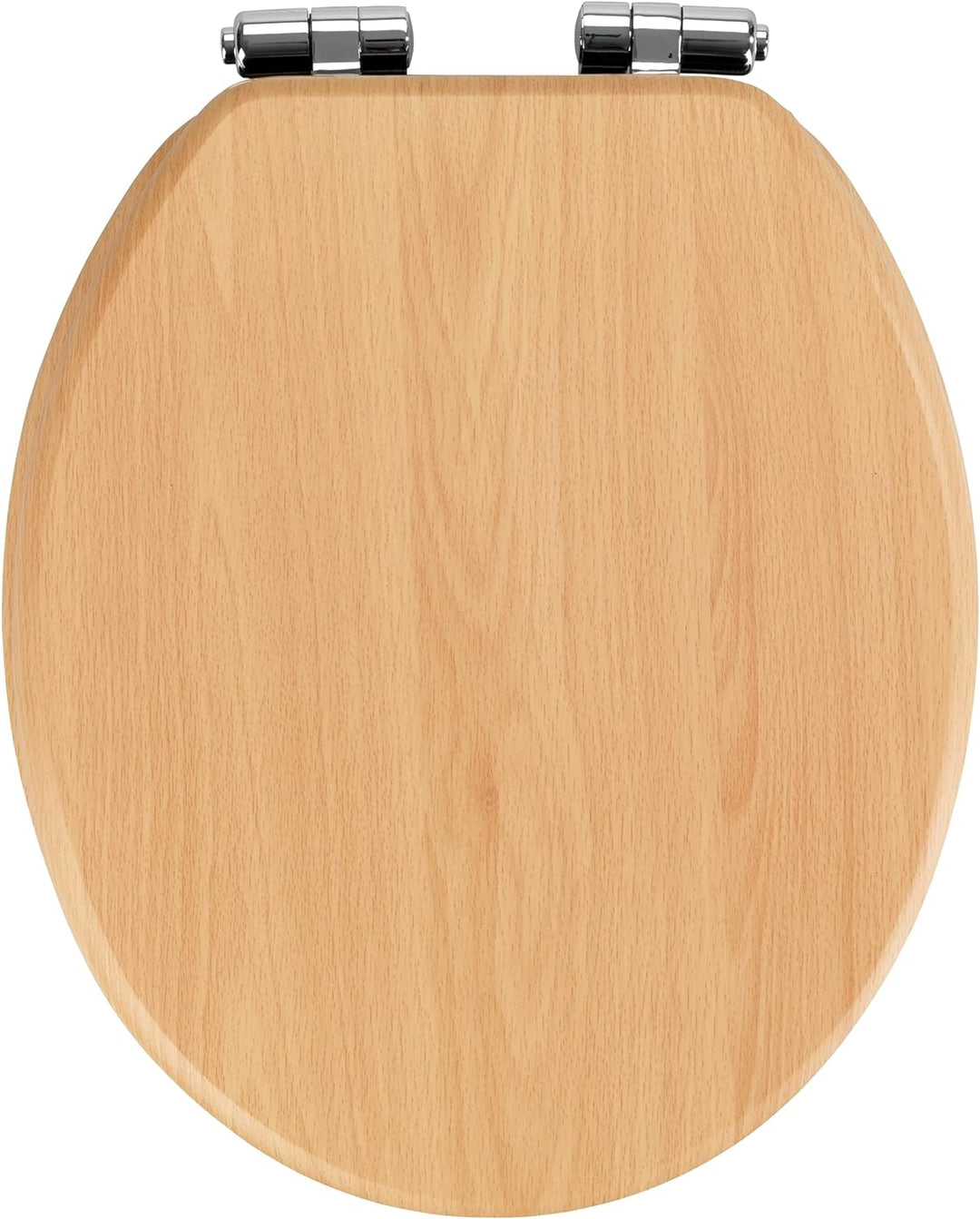 WENKO WC-Sitz Buche Natur, Toilettensitz mit Absenkautomatik in Holz-Optik, WC-Deckel für sanftes De