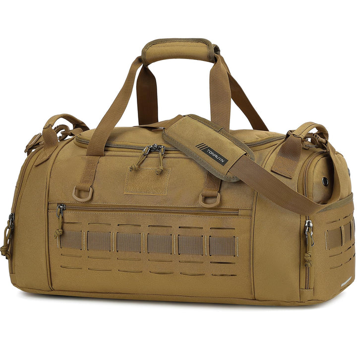 Taktische Sporttasche Herren 45L Reisetasche Mittelgross mit Schuhfach und Laptopfach Leicht Trainin