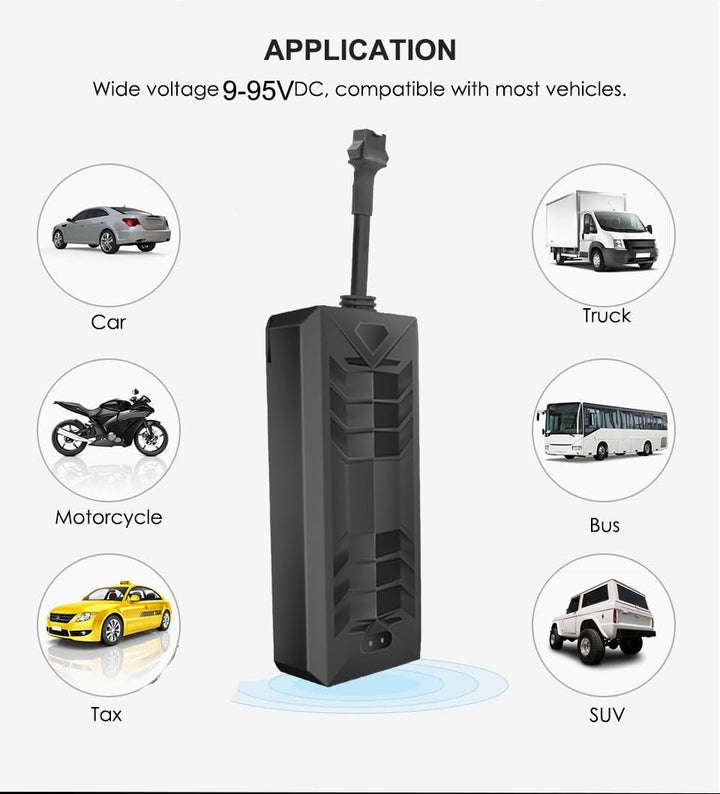 Winnes TK806 4G Festverdrahteter GPS Tracker Echtzeitverfolgung 180 Tage Verlauf Kraftstoff-Abschalt