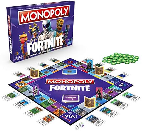 Hasbro, Monopoly, Fortnite-Schachtelspiel, Season 2, italienische Ausgabe Fortnite zweite Edition, F