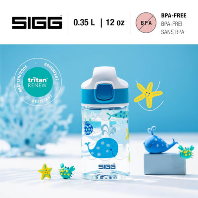 SIGG - Tritan Trinkflasche Kinder - Miracle - Mit Trinkhalm - Auslaufsicher - Federleicht - BPA-frei