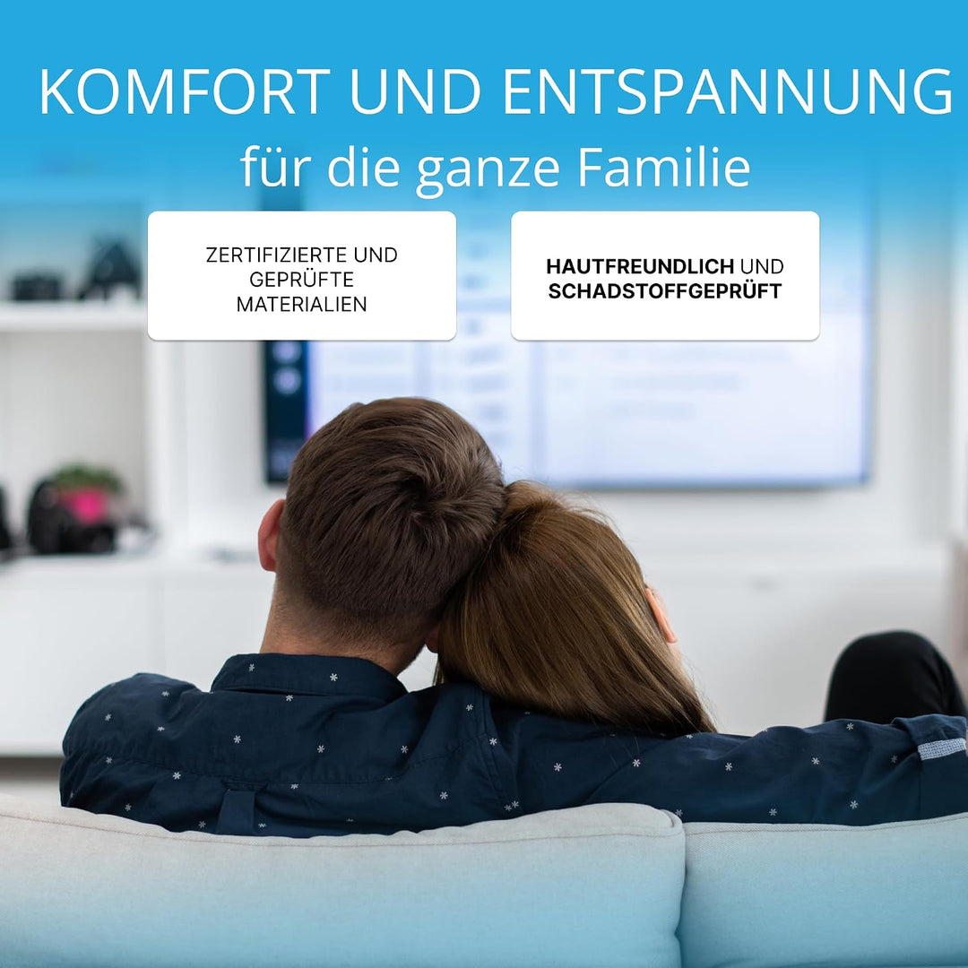 Bouclé Rückenkissen für Bett &amp; Sofa 140cm, abnehmbarem Bezug Boucle-dunkelgrau 140cm, Boucle-dunkelg
