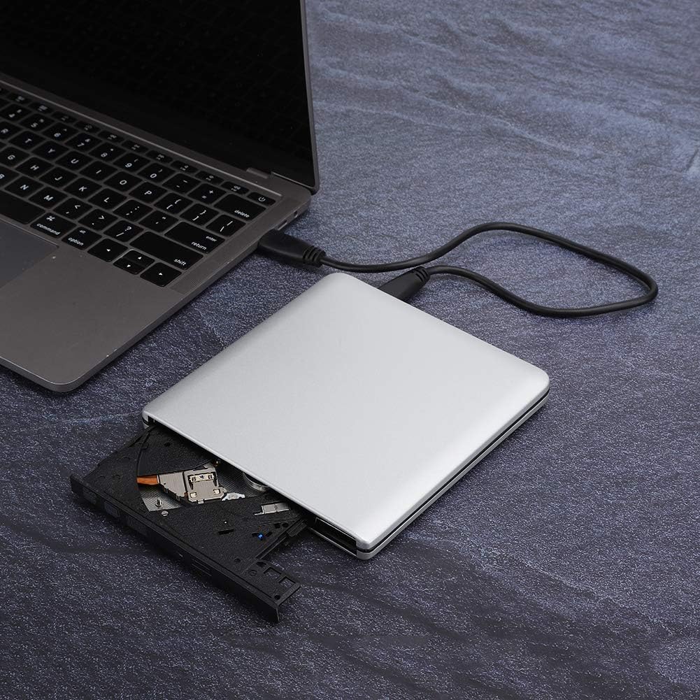 Externes CD Laufwerk USB 3.0 Externe Hochgeschwindigkeits DVD/CD-RW Laufwerke Externer Aluminium Kar