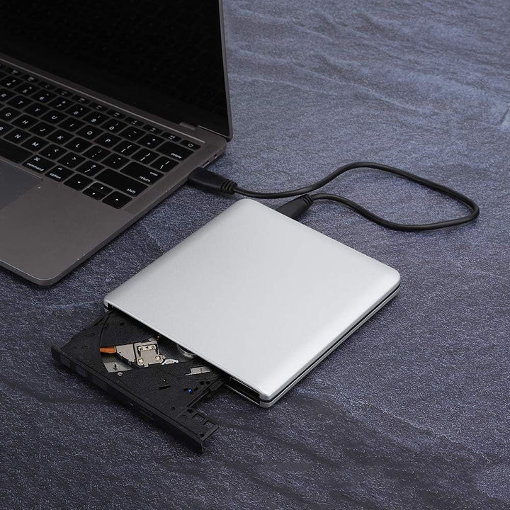 Externes CD Laufwerk USB 3.0 Externe Hochgeschwindigkeits DVD/CD-RW Laufwerke Externer Aluminium Kar